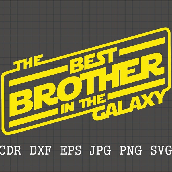 Best brother svg, Gift for brother svg, bro svg, best brother in the galaxy, family png, funny family clipart