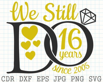 Download 16th Anniversary Svg Etsy