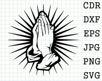 Download Praying Hands Svg Etsy