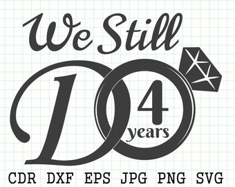 Download 4th Anniversary Svg Etsy