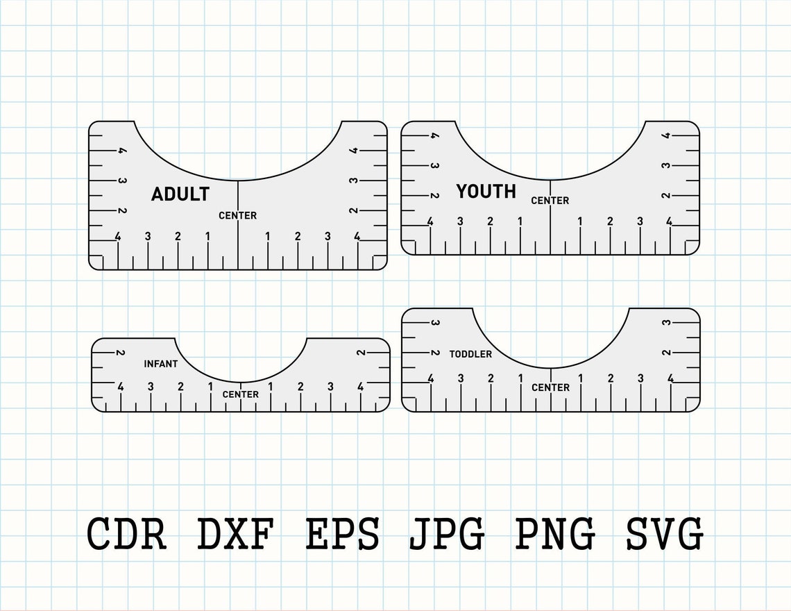 Shirt Alignment Svg Tshirt Alignment Tool T-shirt Ruler Svg - Etsy