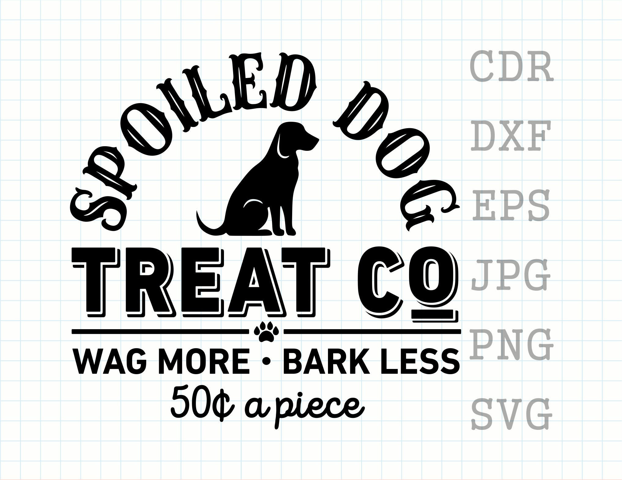 Spoiled Dog Svg Wag More Bark Less Dog Mom Svg Funny Dog - Etsy UK