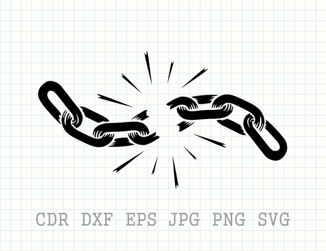 Chains Svg, Chain Png, Breaking Chains Clipart, Broken Chain Svg, Metal