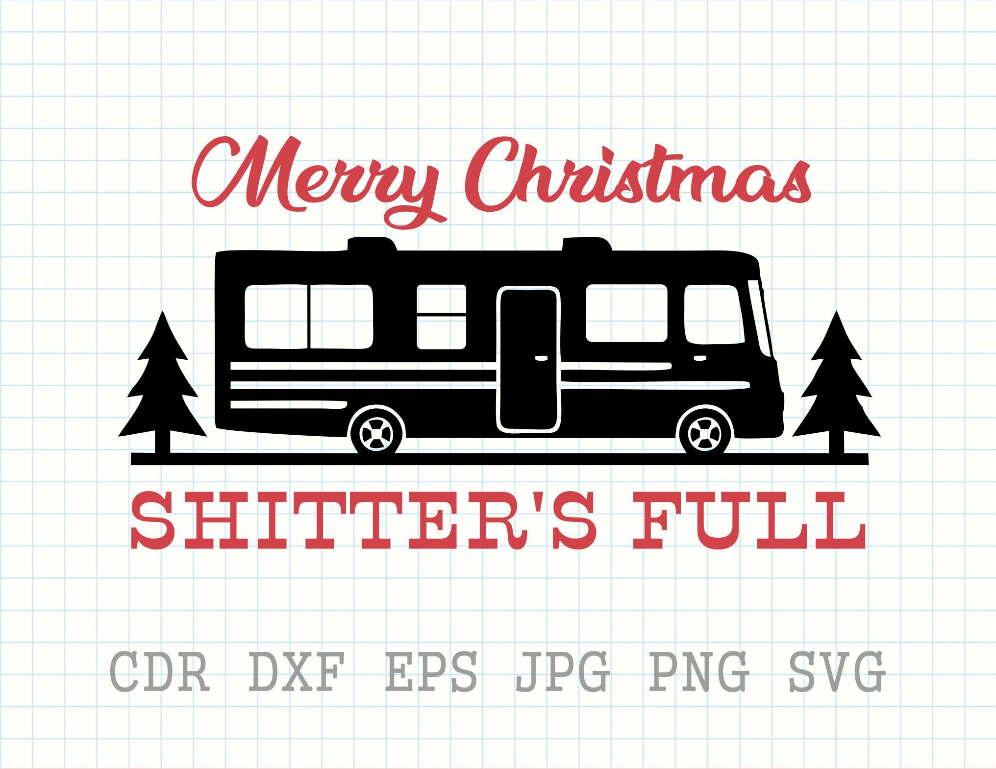 Merry Christmas Shitter's Full, Vector Christmas Vatation Funny ...