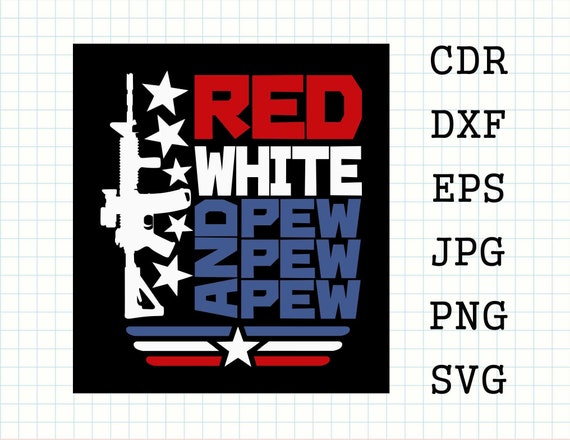 Red white and pew sale