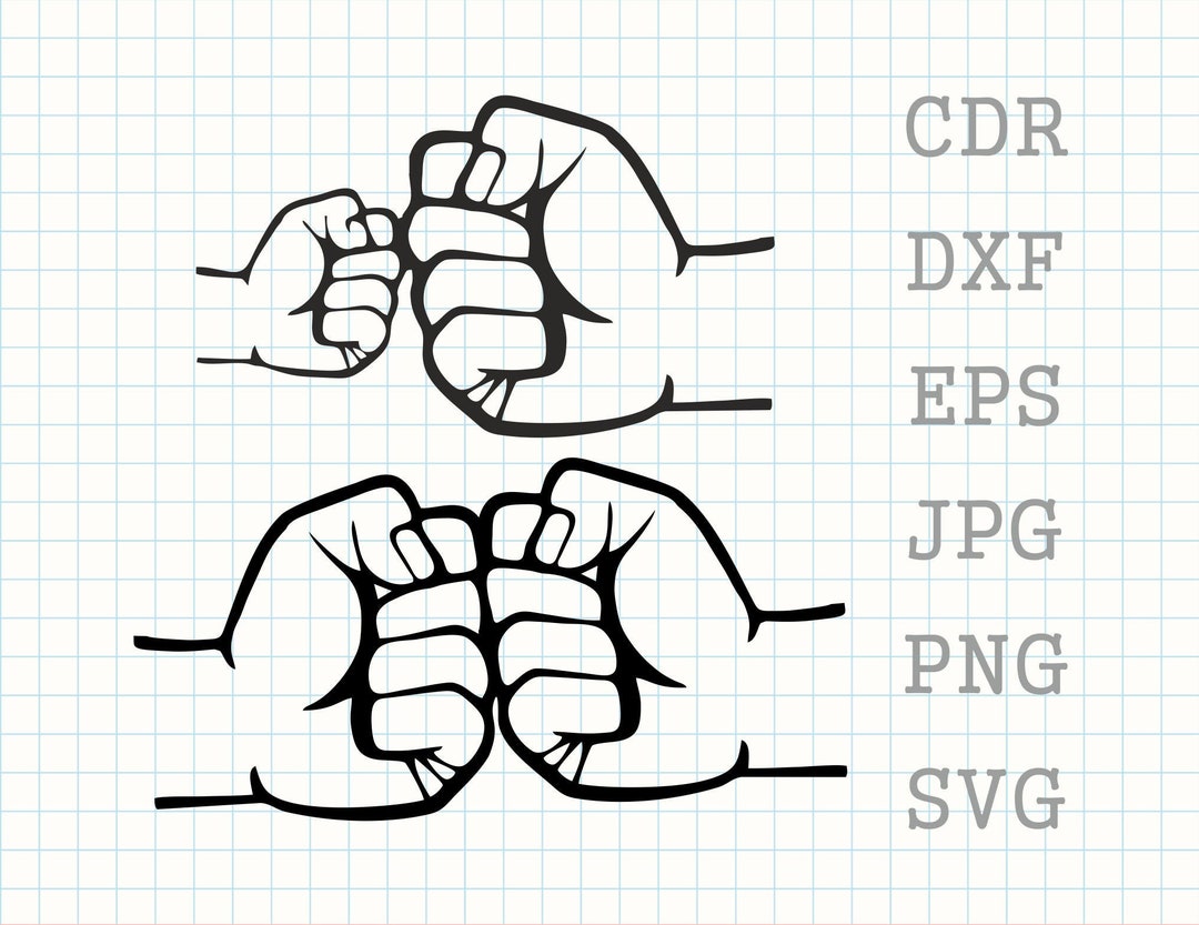Golpe de puño svg, padre e hijo svg, puño svg, papá estampado de camisa ...