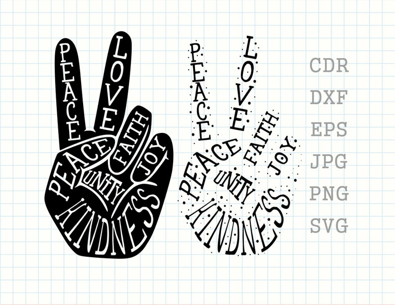 Download Love peace fingers svg peace love svg unity svg peace sign ...