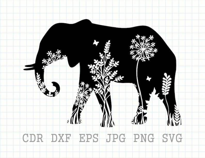 Download Elephant svg cut file instant download mandala elephant | Etsy