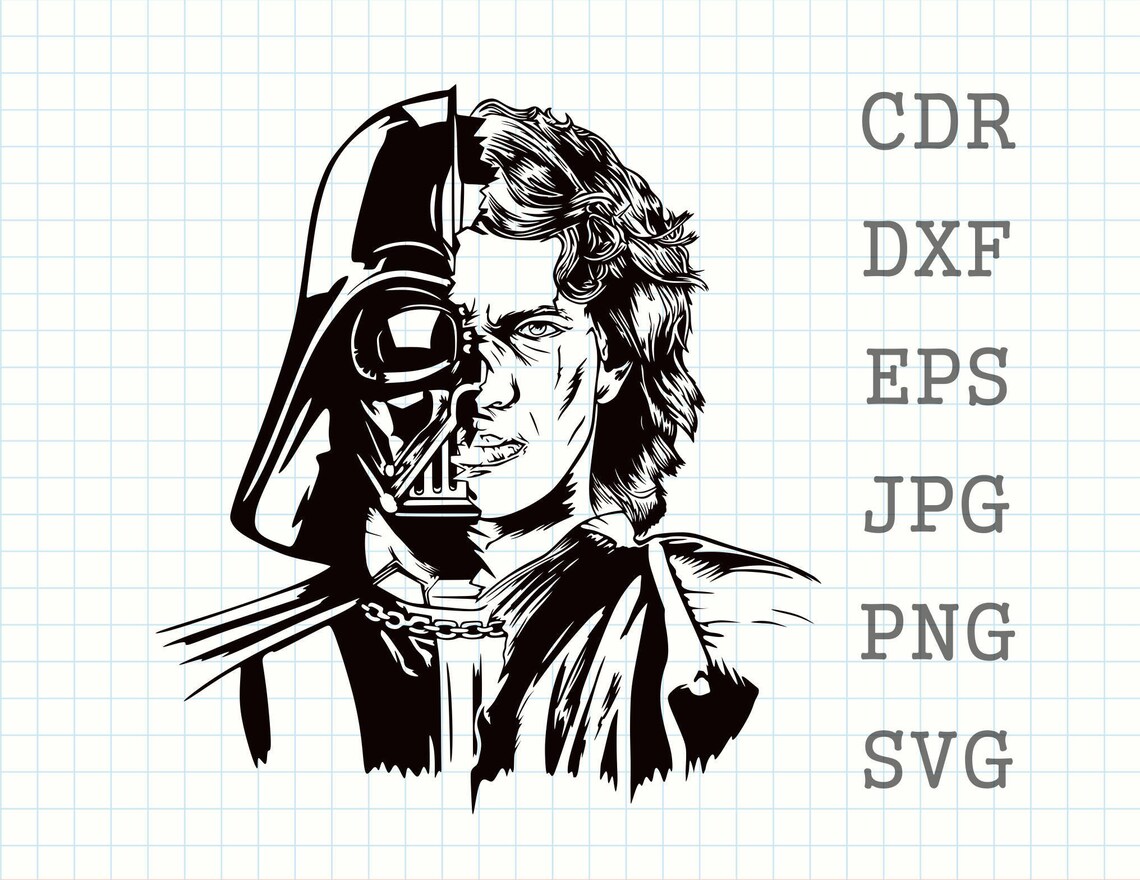 Download Darth Vader svg Luke Stywalker svg Star Wars svg Baby Yoda | Etsy