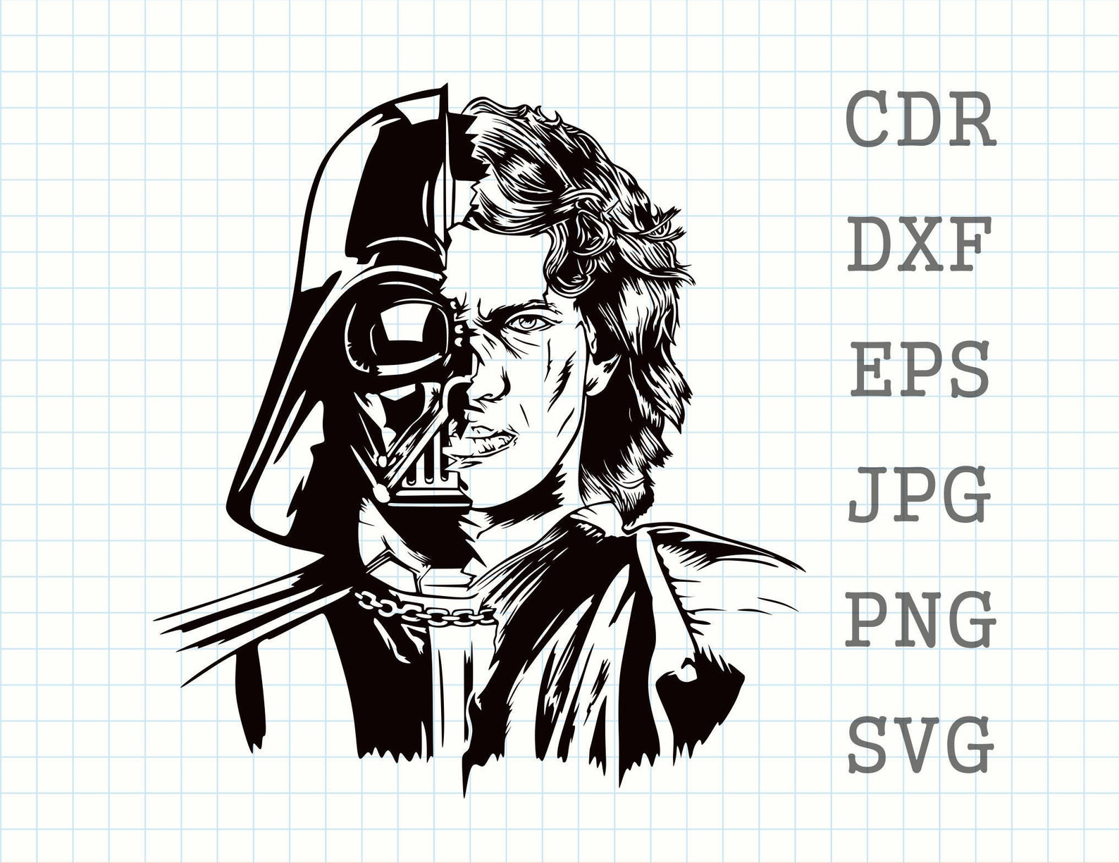 Download Darth Vader svg Luke Stywalker svg Star Wars svg Baby Yoda | Etsy