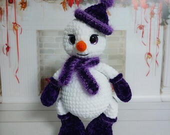 Snowman. Plush toy. Christmas gift. Christmas decoration. Gift. Exclusive. Decoration.