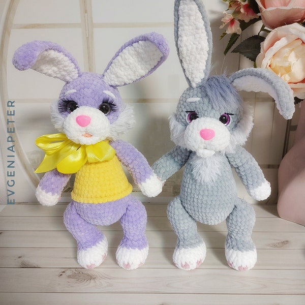 Hase. Plüschhase. Gehäkelter Hase. Osternhase. Kuschelhase. Amigurumi.