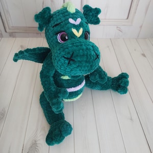 Decoration, dragon, plush dragon, crocheted dragon, cuddly toy, plush toy, gift idea, crocheted toy, exclusive.