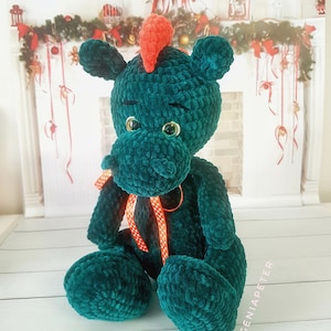 Decoration. Plush toy. Stuffed animal. Dinosaur. Plush dinosaur. Dragon. Plush dragon. Birthday present. Gift for a boy.