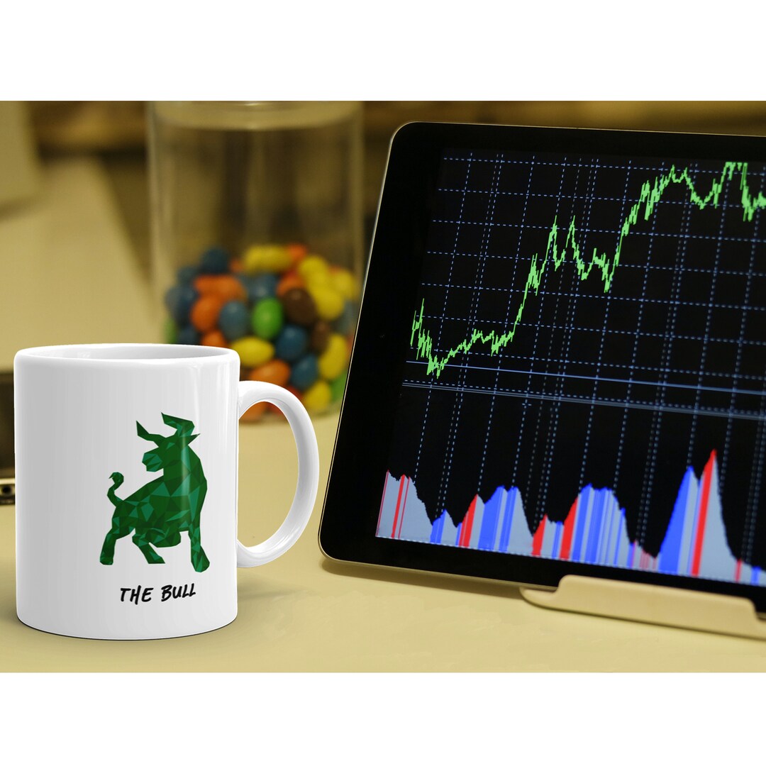 Stock Market Bulls Mug, Stock Market Coffee Mug, Bull Stock Market Gift