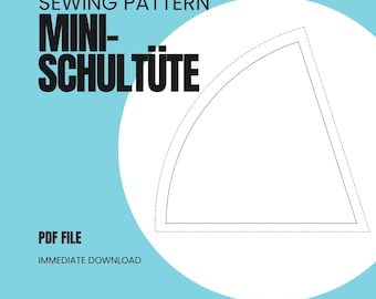 Mini Schultüte - Schnittmuster / Sewing Pattern PDF