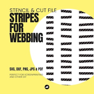 Siebdruckvorlage - Plotterdatei - Stencil file - Cut file - Screenprint - Vector file - Stripes Gurtband