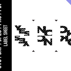 Label Siebdruckvorlage - Plotterdatei - Stencil file - Cut file - Screenprint - Vector file