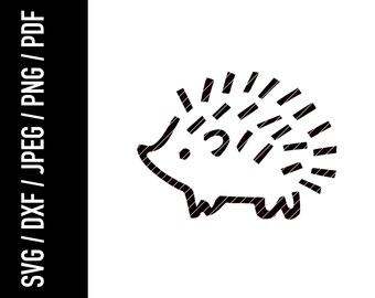 Siebdruckvorlage - Plotterdatei - Stencil file - Cut file - Screenprint - Vector file - Hedgehog