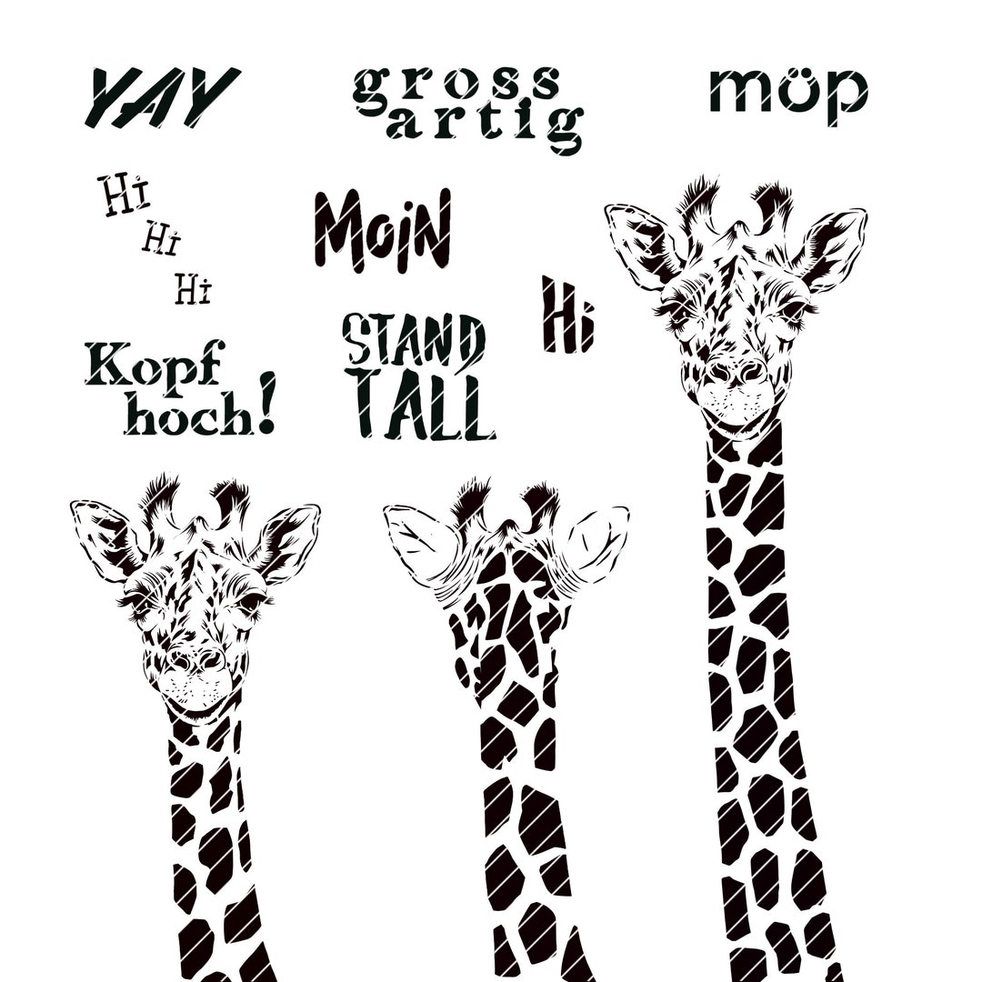 Giraffe BIG BUNDLE Stencil cut File Perfect For Etsy giraffe-big-bundle-stencil-cut-file-perfect-for-etsy