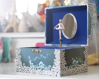 Ballerina Music Jewellery Box Swan Lake