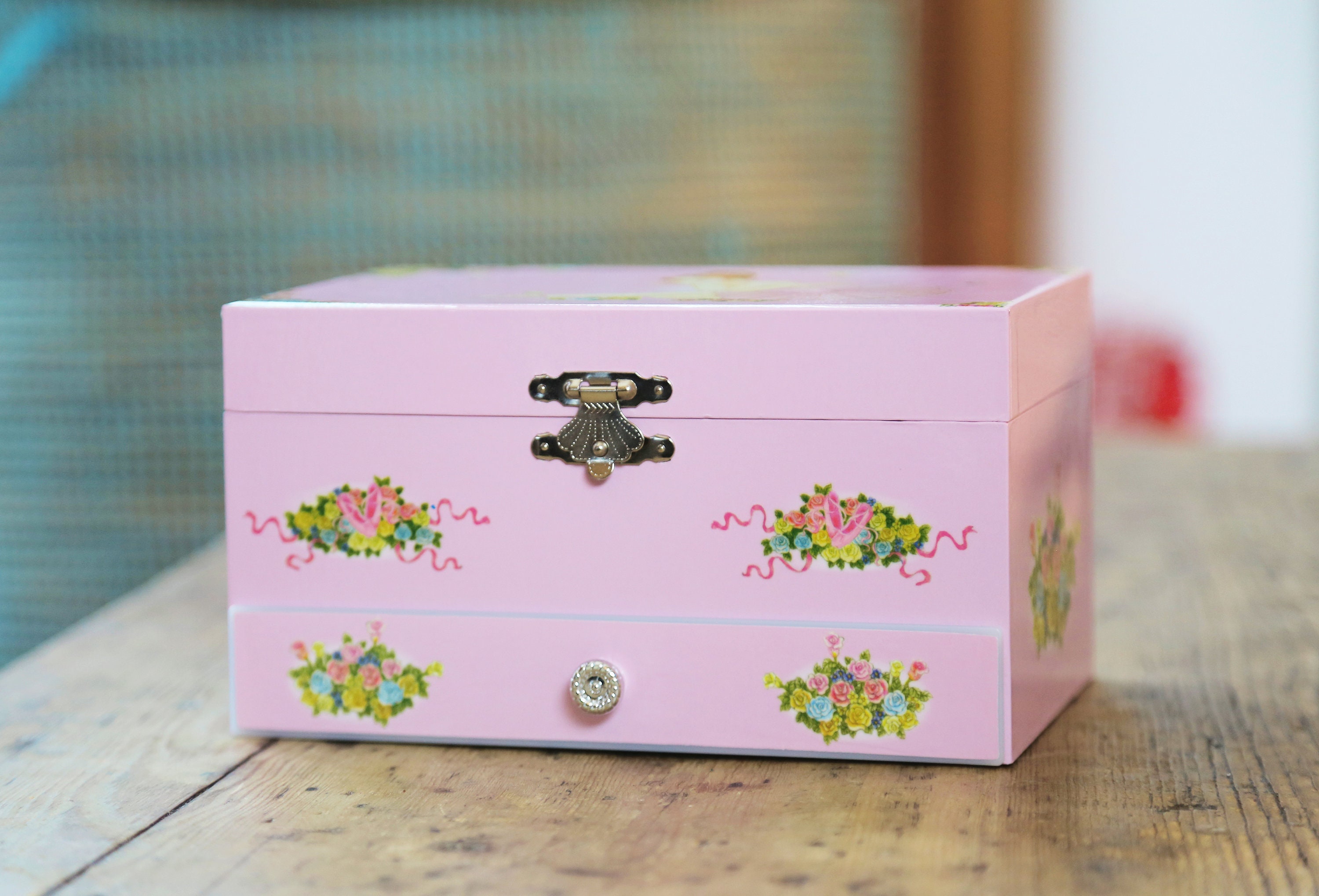 Pink Ballerina Music Jewellery Box Etsy