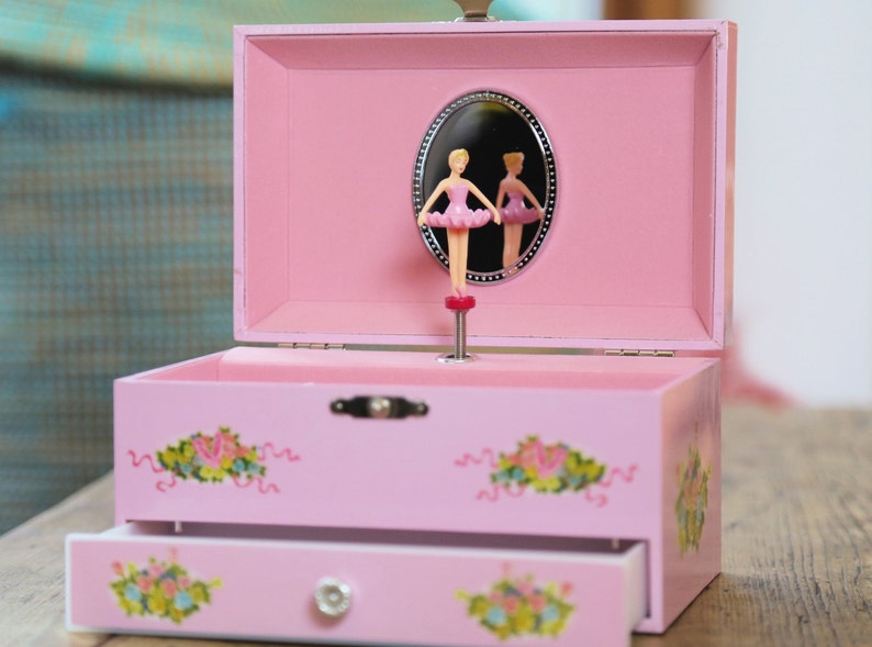 Pink Ballerina Music Jewellery Box Etsy