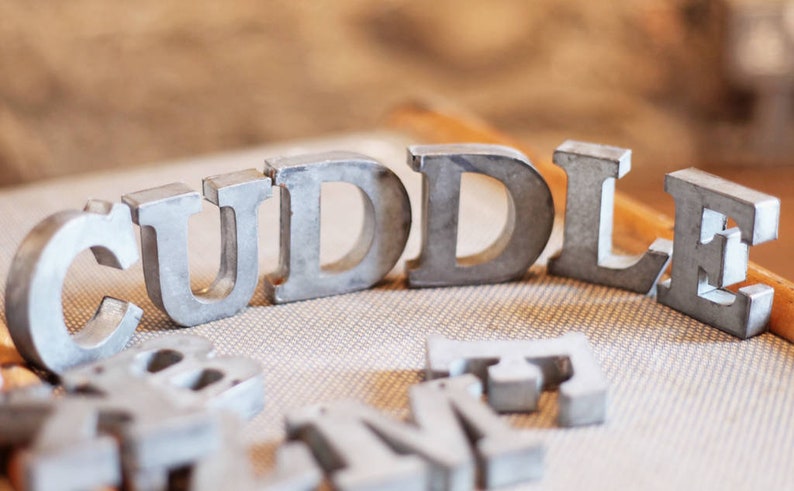 Small Metal Letters - Etsy