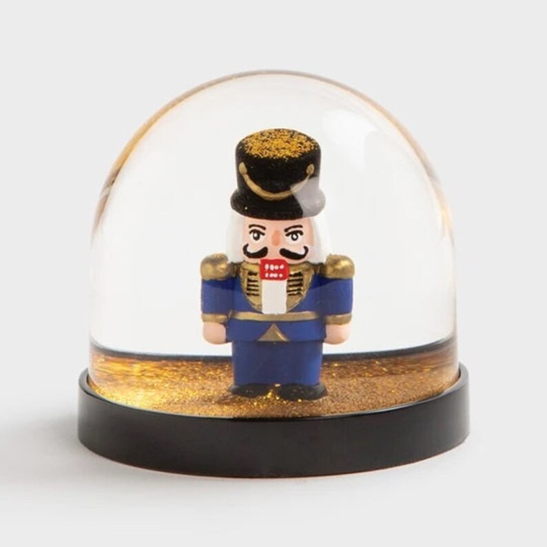 Nutcracker Christmas Snow Globe Etsy UK