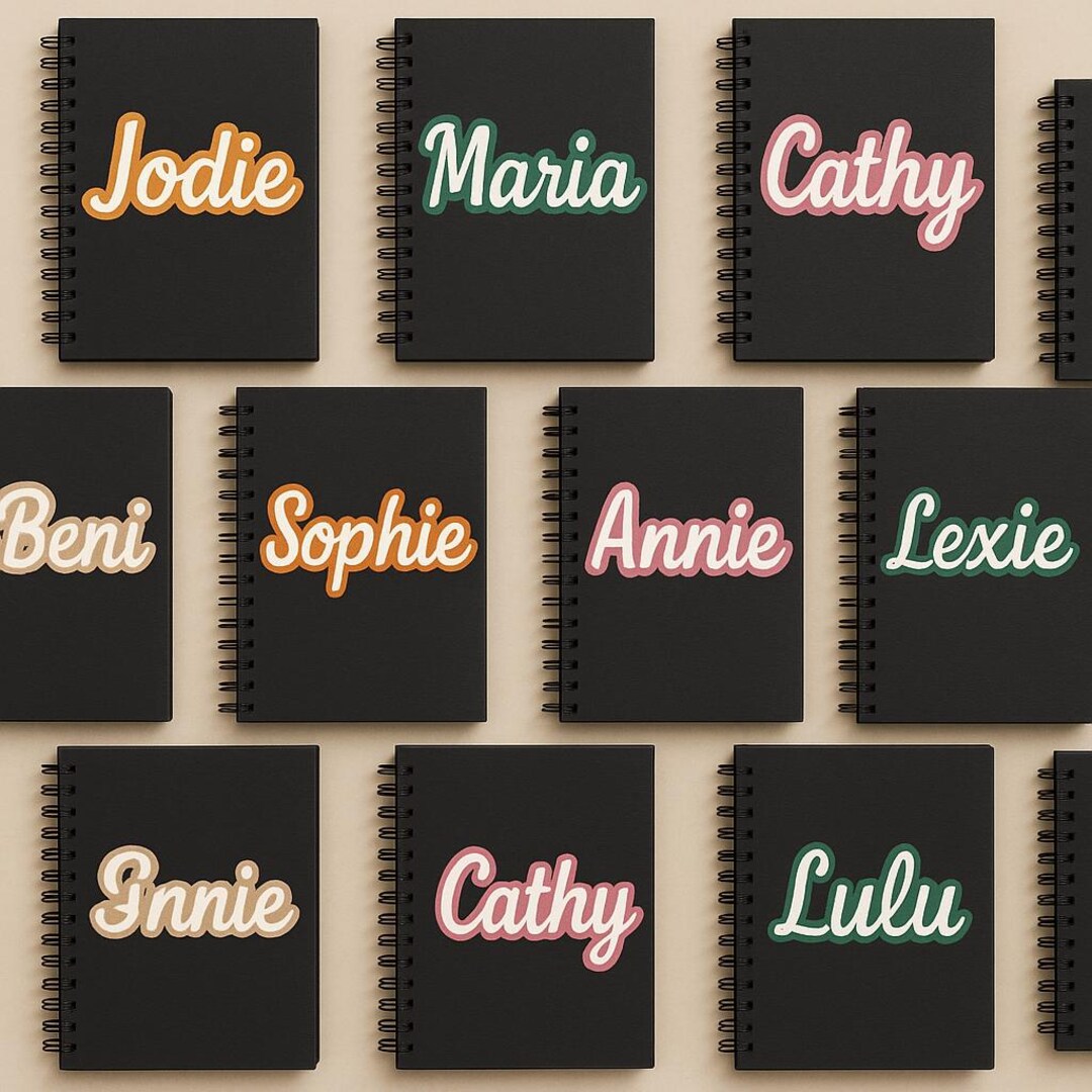 Personalised Name Notebook, Custom A5 Spiral Journal/planner - Teacher ...