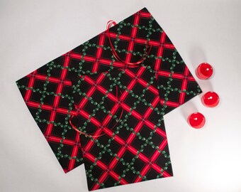 Fabric Gift Bags! Reusable for years! Ribbon tie attached.