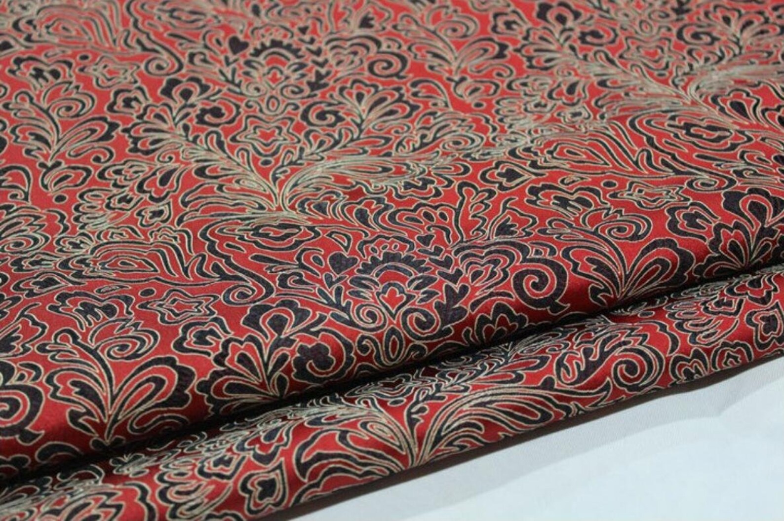 Chinesische Brokat Stoff Material Blätter Linien 130g weiche | Etsy