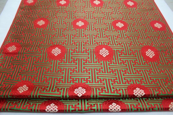 Chinese Brocade Fabric Material Chinese Knot 250g Sofa Soft | Etsy