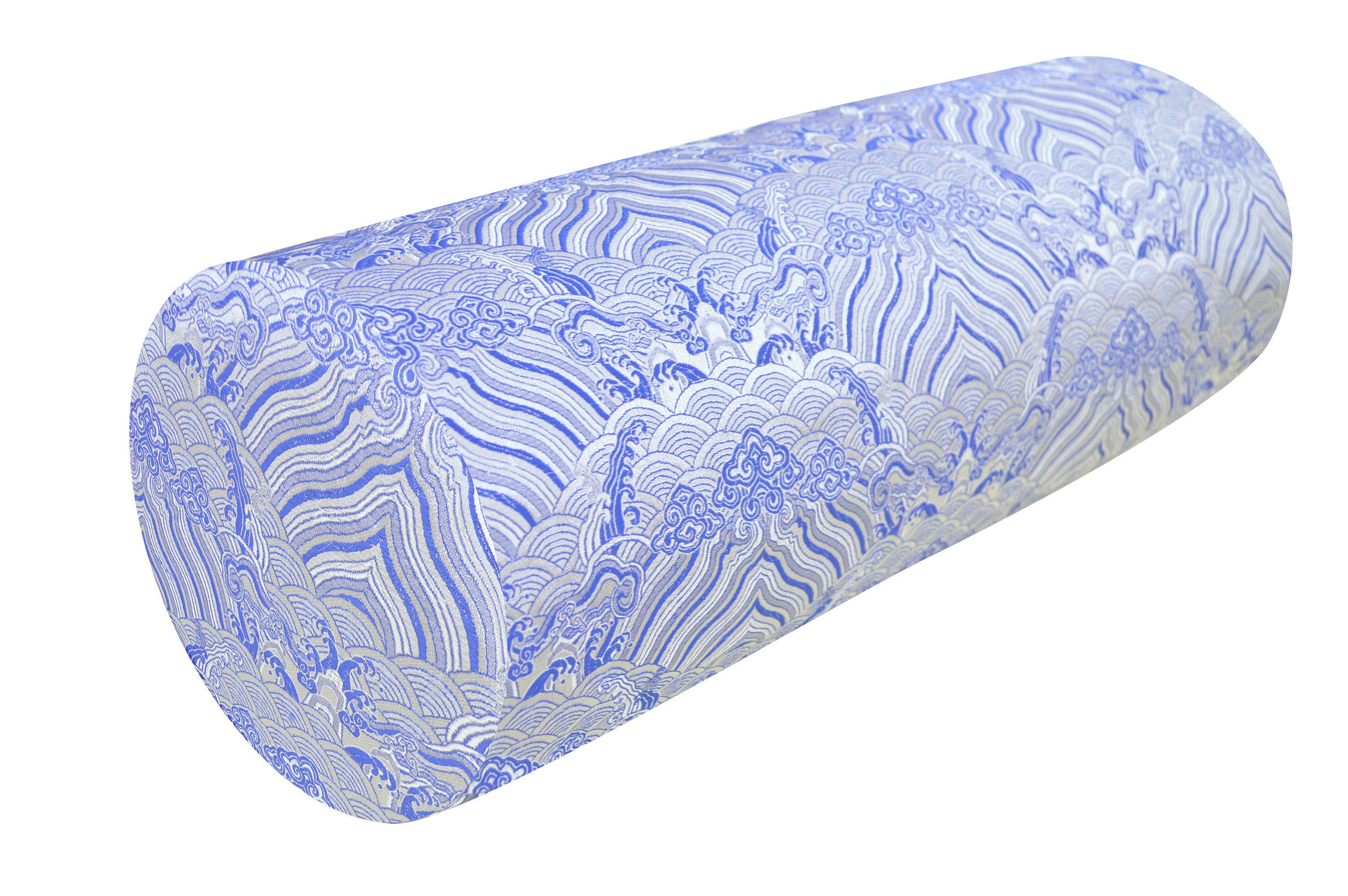 TAILOR MADE bolster COVER Blue Gray Faux Silk Rayon Etsy