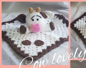 Cow Lovey | Cow Security Blanket | Baby Gift | Baby Boy/Girl Gift | Baby Shower | Made to Order