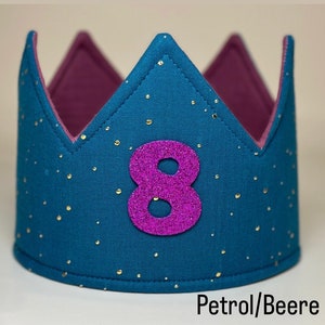 Birthday crown fabric crown muslin image 3