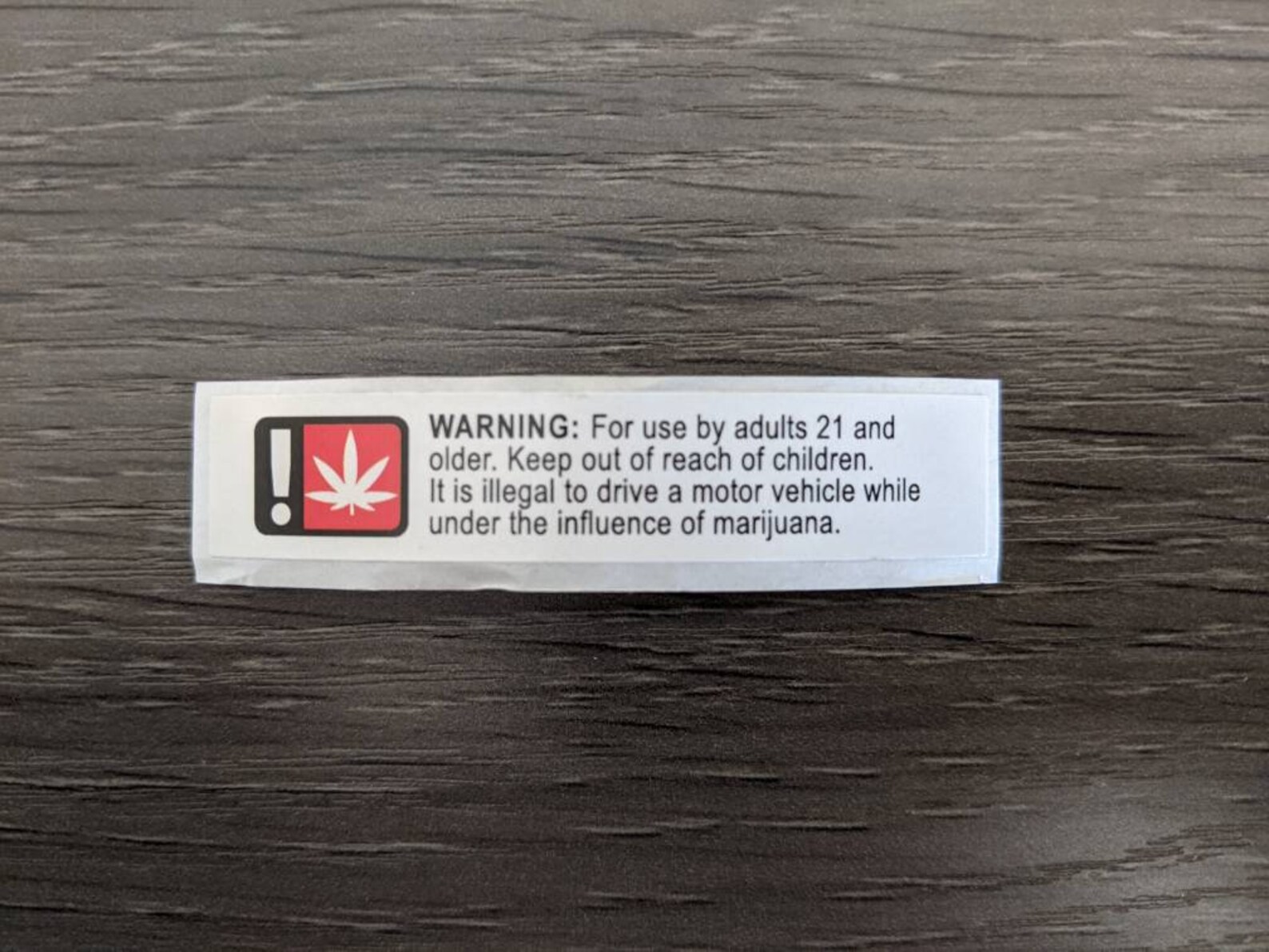 21 THC Warning Label Stickers Adult Use Etsy