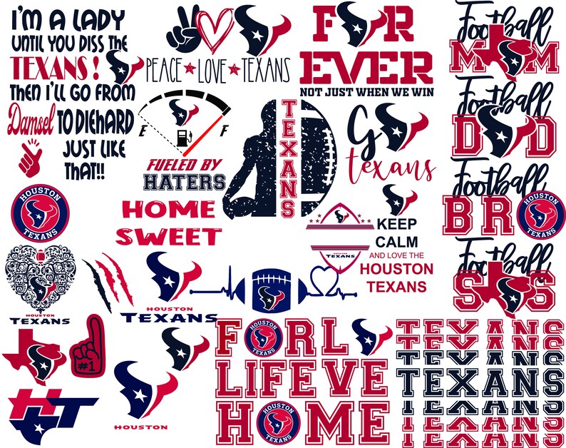 Download Houston Texans Bundle NFL svg NFL Lover svgdxfpng Football ...