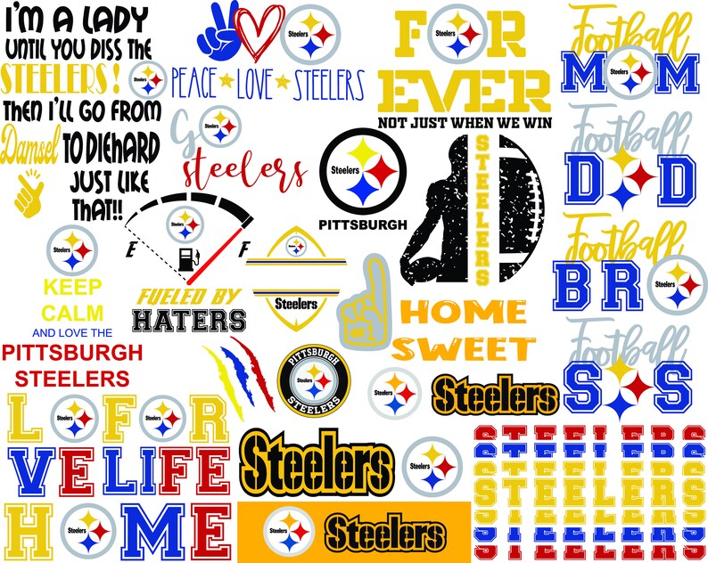 Download Pittsburgh Steelers Bundle NFL svg NFL Lover svgdxfpng | Etsy