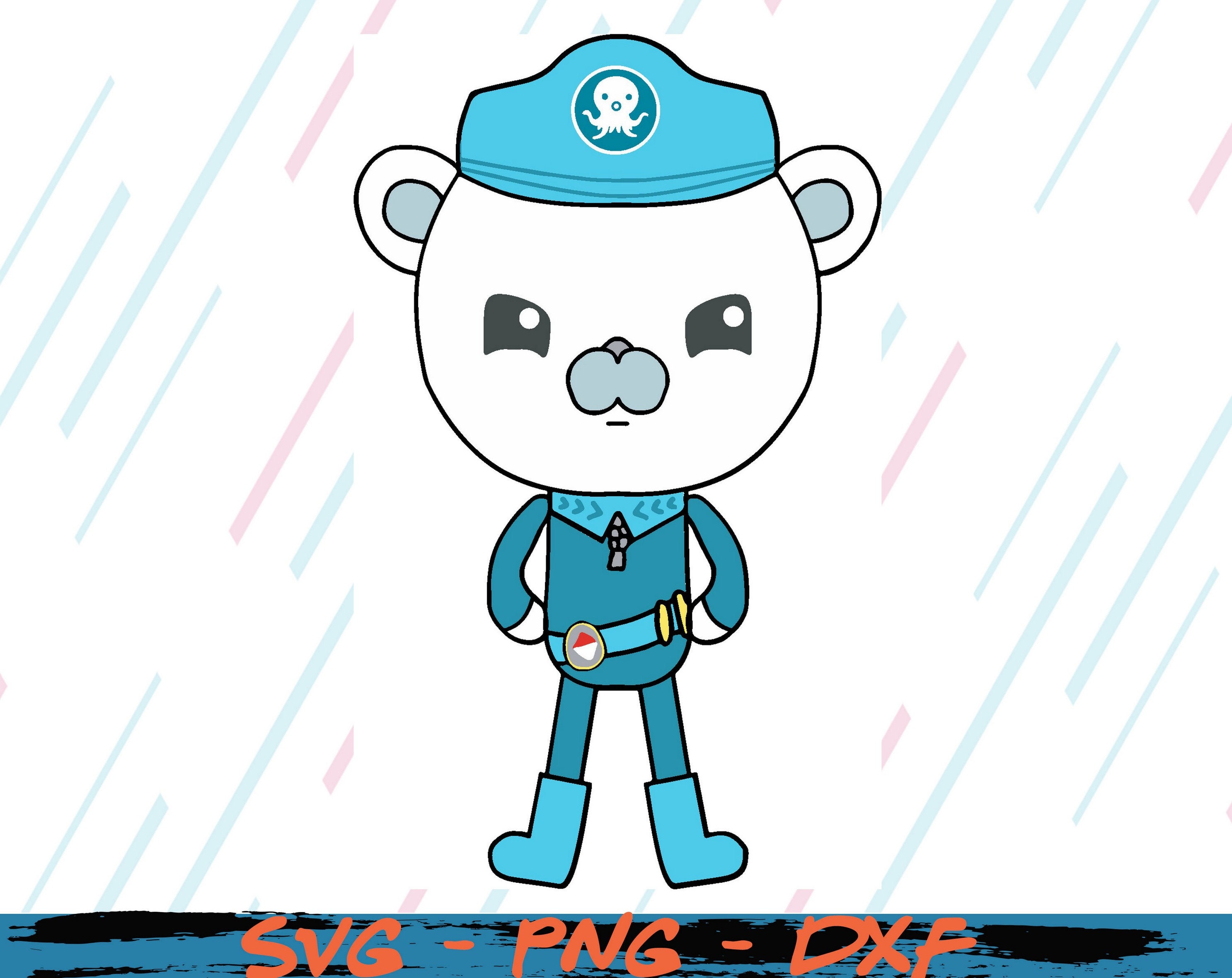 Captain Barnacles svg Barnacles svg Captain svg Octonauts | Etsy