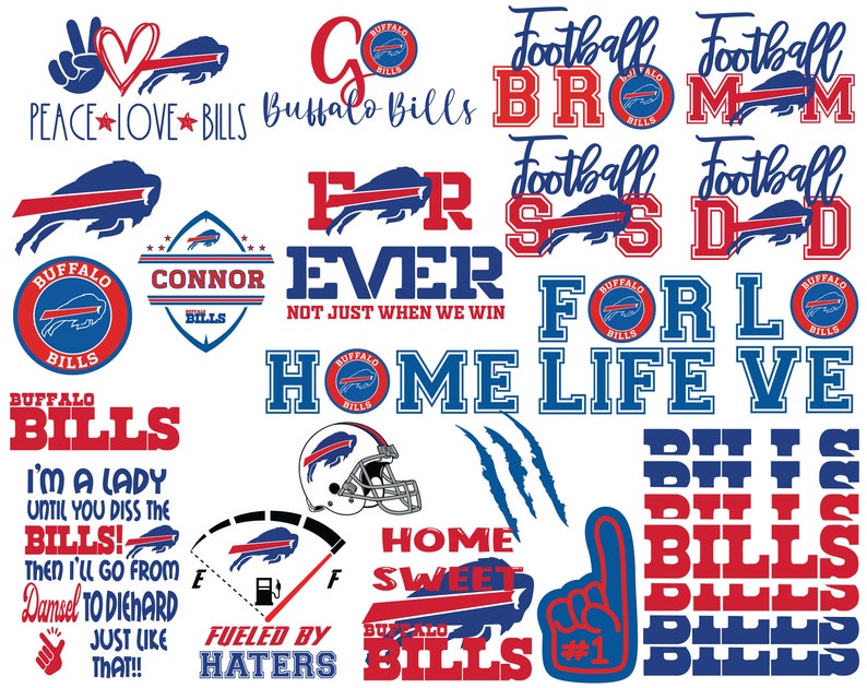 Download Buffalo Bills Bundle NFL svg NFL Lover svgdxfpng Football | Etsy