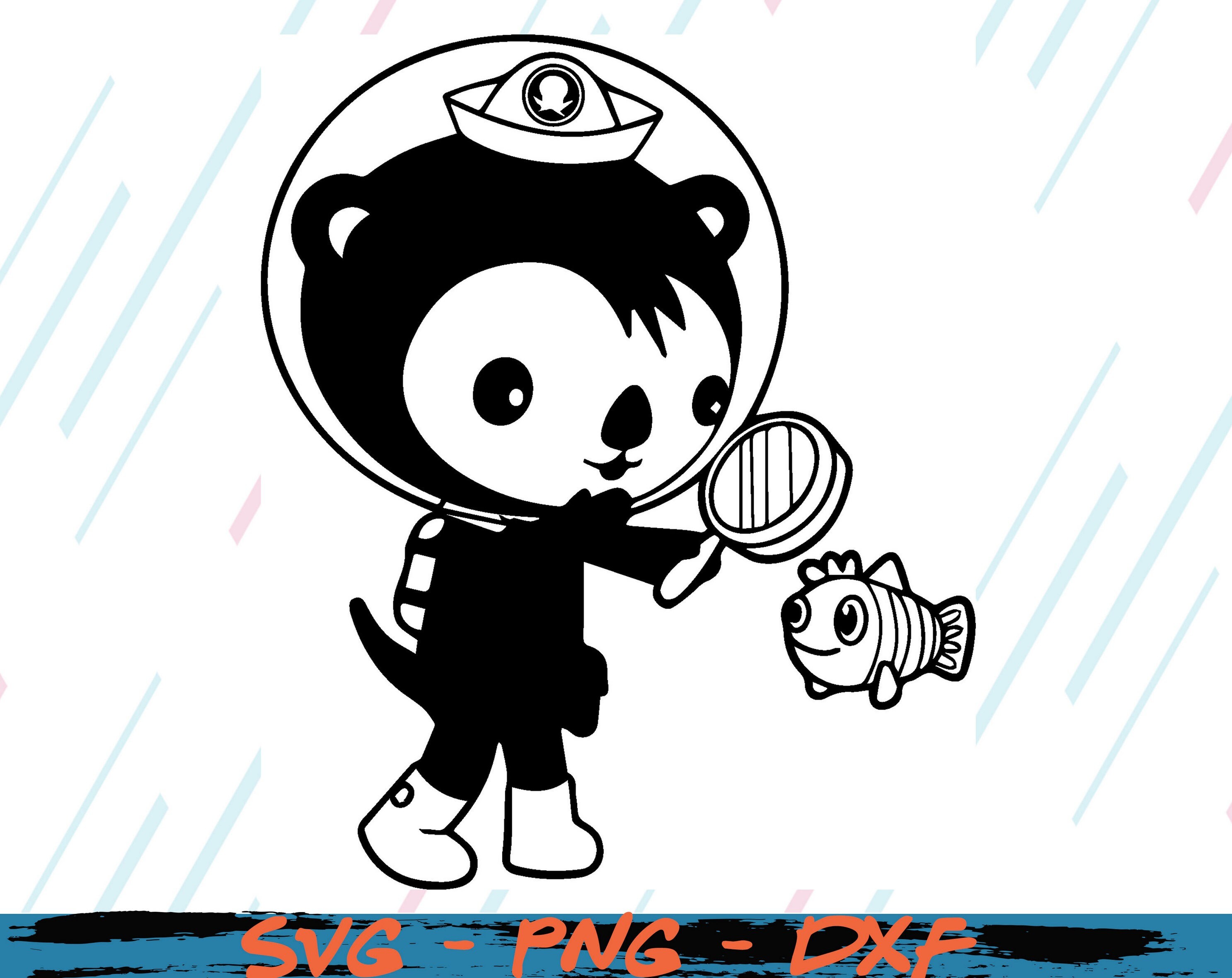 Octonauts Shellington svg Shellington Outline svg Octonauts | Etsy