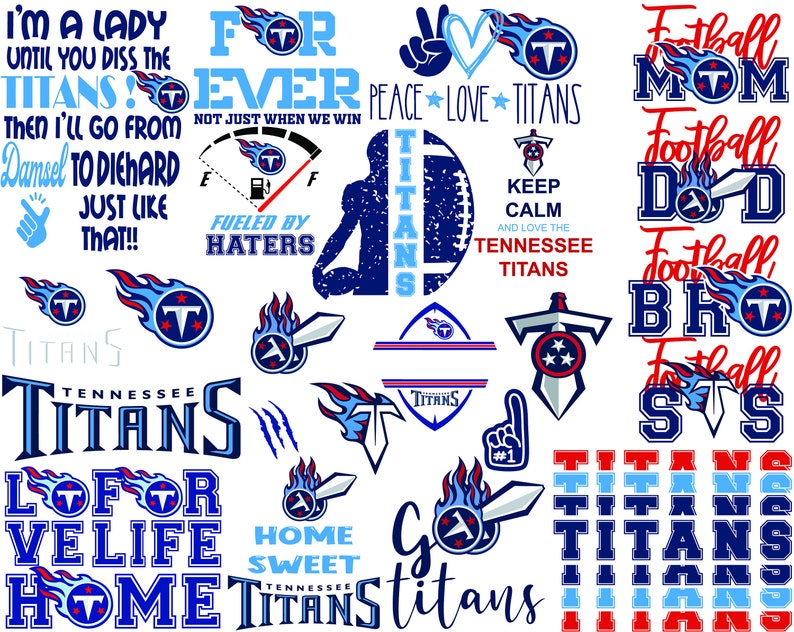 Download Tennessee Titans Bundle NFL svg NFL Lover svgdxfpng | Etsy