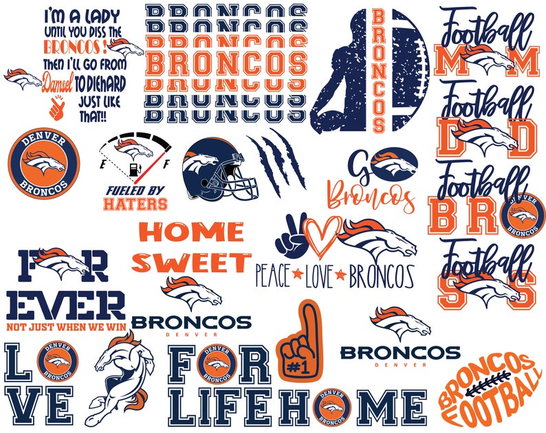 Download Denver Broncos Bundle NFL svg NFL Lover svgdxfpng Football ...