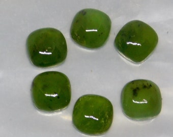 Nice Luster 6487 Beautiful Green Cabochons Green Serpentine Cab Oval 8x6mm Approximately 20 Carat Perfect For Jewelry Making