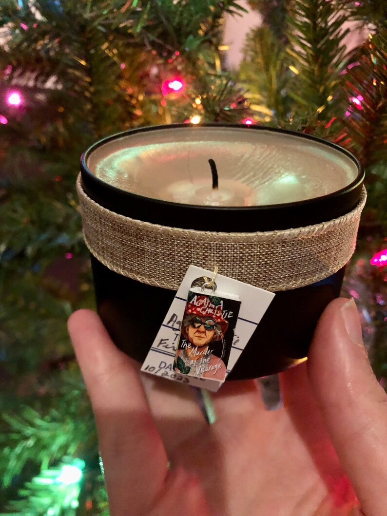 Agatha Christie Candle, Fall Candle, Agatha Christie Beeswax Candle