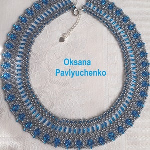 Beaded necklace, classic style, handmade jewelry, сzech bead, for her, to the embroidered shirt image 5