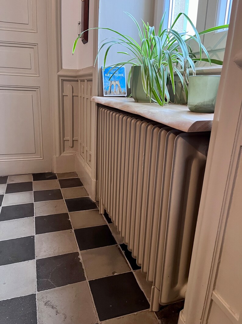Oak Radiator Console Stand Solid Oak Console Shelf Over Radiator Without Drilling Your Walls - Etsy