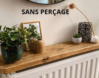 Mensola in legno per termosifone senza foratura: una soluzione decorativa semplice. Il prima e il dopo fanno la differenza.