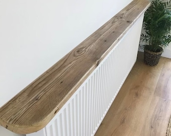 solid oak console shelf over radiator without drilling your walls